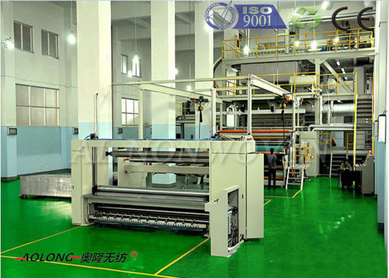 Κίνα Διπλό υφαμένο ύφασμα ακτίνων PP Spunbond μη που κατασκευάζει τη μηχανή για το ύφασμα μασάζ προμηθευτής